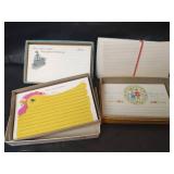 Handwritten Recipe Card Collection in Metal Recipe Boxes, Recipe Cards , Women