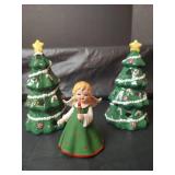 Vintage 1950s LeftonChristmas Figurines,  Salt and Pepper Shakers, Santa Claus and Mrs Santa and More