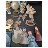 Holiday Ornament Collection with Angels and Nativity, Candle Holder and More. Some VTG pieces