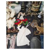 Holiday Ornament Collection with Angels and Nativity, Candle Holder and More. Some VTG pieces