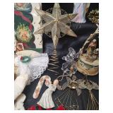 Holiday Ornament Collection with Angels and Nativity, Candle Holder and More. Some VTG pieces