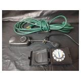 C7 Ceramic Multicolor Christmas Light Set with Timer Bundle and Extension Cord