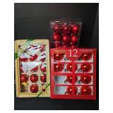 Red  Christmas Ball Ornament Collection