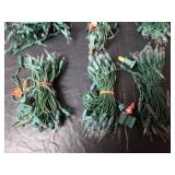 Green Christmas Mini Light Strands with Clear Bulbs