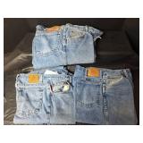 3 Pairs Mens 34x30 Jeans
