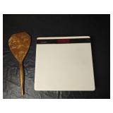 Extendable Wall Mirror with Hand Mirror and Scale