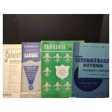 Classic Trombone Sheet Music Collection with License Plate