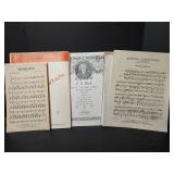 Vintage Collection of Musical Instruction Books and Sheet Music