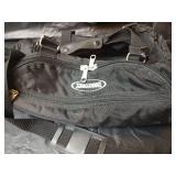 Black Leather Icon Laptop Case Bundle and Spalding Sports Bag