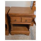 2 Solid Wood Bedside Tables with Drawers