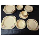Homer Laughlin Floral Dinnerware Set (6) Place Setting 30pc