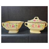 Homer Laughlin Floral Pattern China Serving Set