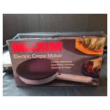 Maxim Electric Crepe Maker, GT Xpress 101 Cooker with Recipe Books, and Non-Stick Skillet