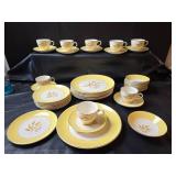 Century Semi-Vitreous Autumn Gold Dinnerware Set 40pc