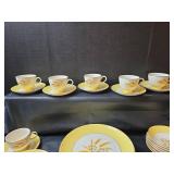 Century Semi-Vitreous Autumn Gold Dinnerware Set 40pc