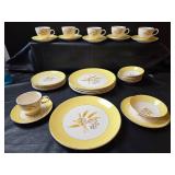 Century Alliance Semi Vitrious Autumn Gold Dinnerware Set 30pc