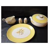 Century Alliance Semi Vitrious Autumn Gold Serving Dishes 7pc