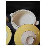 Century Alliance Semi Vitrious Autumn Gold Serving Dishes 7pc