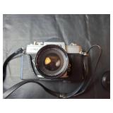 Fujica ST701 35mm SLR Camera in Case (Classic Japanese-made SLR from the 1970s with silver and black finish)