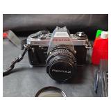 Pentax Super Program 35mm Film Camera Kit with Accessories