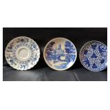 Mixed lot of glassware and China includes one Pink Depression Glass