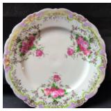 Mixed lot of glassware and China includes one Pink Depression Glass