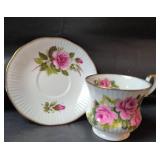 Mixed lot of glassware and China includes one Pink Depression Glass