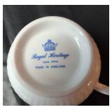 Mixed lot of glassware and China includes one Pink Depression Glass