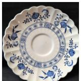 Mixed lot of glassware and China includes one Pink Depression Glass