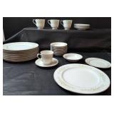 Crown Victoria Carolyn pattern Yellow Floral China Set mismatched pieces