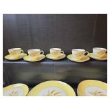 Century Semi Vitrious Autumn Gold Dinnerware Set 48pc/8 Place Setting