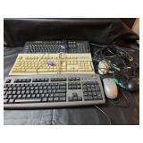 eMachines and Neoware PS/2 Keyboard Lot with Mouse and Cords