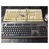 eMachines and Neoware PS/2 Keyboard Lot with Mouse and Cords