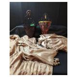 2 Metal Wall Pockets and 4 Curtain Panels