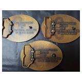 First Federal Savings Bank Newton Kansas and Hesston Belt Buckles