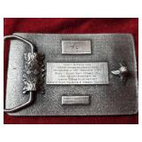 First Federal Savings Bank Newton Kansas and Hesston Belt Buckles