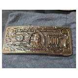 First Federal Savings Bank Newton Kansas and Hesston Belt Buckles