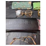 Collection of Eyeglasses with Cases