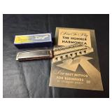 American Ace Harmonica with Instruction Book