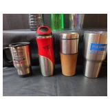 Mixed Lot of Travel Mugs and Water Bottles