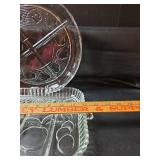 Pressed Glass Relish Trays