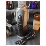 Sunbeam Mixer with Assorted Coffee Mugs, and Sifter