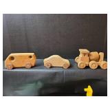 Mixed Toy Lot - Wooden Cars, Playmat and Moving Truck Playset