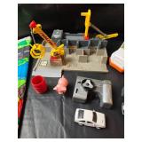 Mixed Toy Lot - Wooden Cars, Playmat and Moving Truck Playset