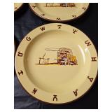 Monterrey Western Ware Chuck Wagon Dinnerware Set 11pc
