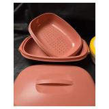 Vintage Tupperware Kitchen Work Unit and Microwave Steamer