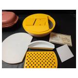 Vintage Tupperware Kitchen Work Unit and Microwave Steamer