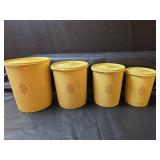 Tupperware Servalier Gold Canister Set