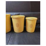 Tupperware Servalier Gold Canister Set