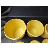 Tupperware Servalier Gold Canister Set